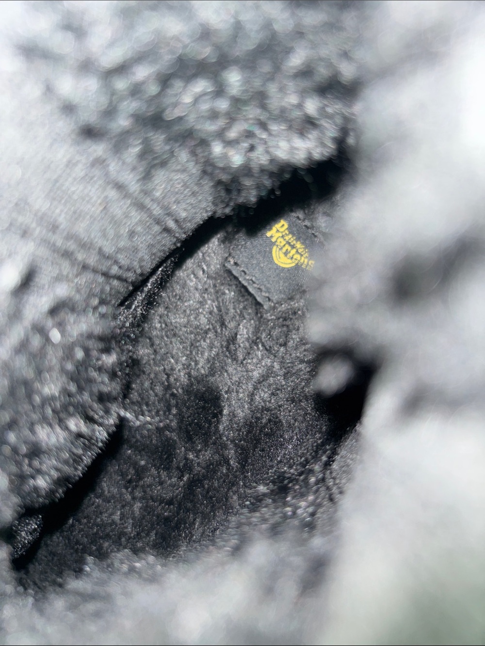 Dr. Martens Women's Black Chelsea Ankle Boots with Faux Fur Trim - Picture 5 of 5